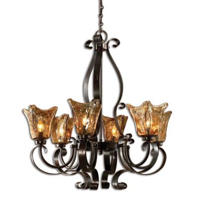 Vetraio 6-Light Chandelier by Uttermost - Starlight Lighting USA and Canada